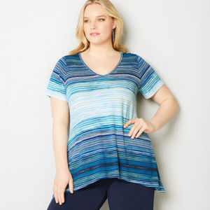 Avenue Mini Stripe Sharkbite Top 18/20